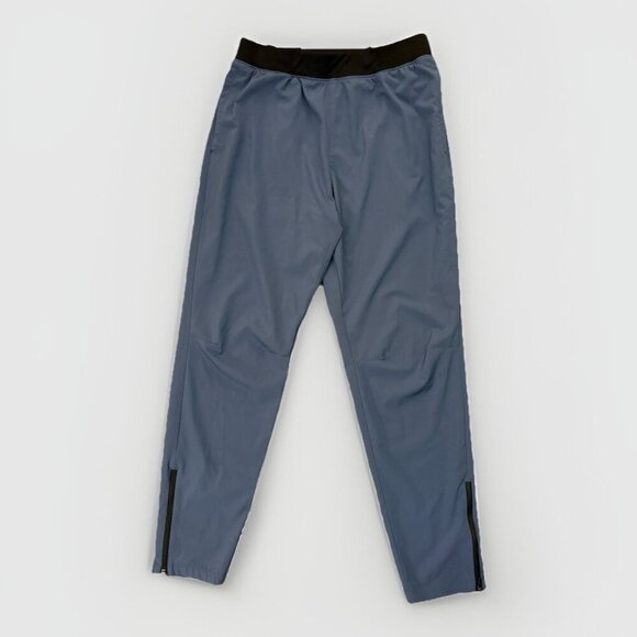 Old Navy Active Men's Tapered Jogger Pants Size M Blue Zip Ankle Go-Dry Cool EUC - Picture 1 of 14